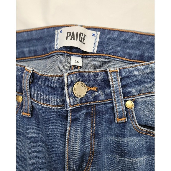 PAIGE Denim Jeans Womens Verdugo Ultra Skinny Stretch Denim Mid Rise Size 26 - Picture 3 of 8